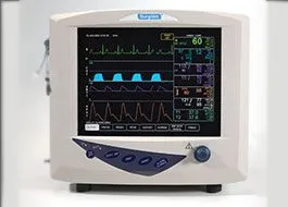 Surgivet multi-parameter surgical monitor used to track vital signs during a pet dental procedure